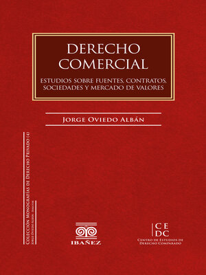 cover image of Derecho comercial